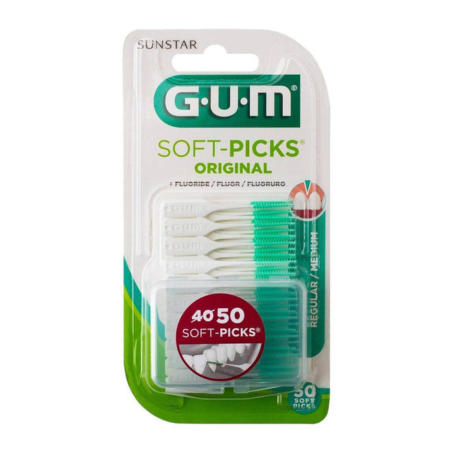 Gum Soft Picks Interdental Brush Original Regular/Medium 50 Pieces