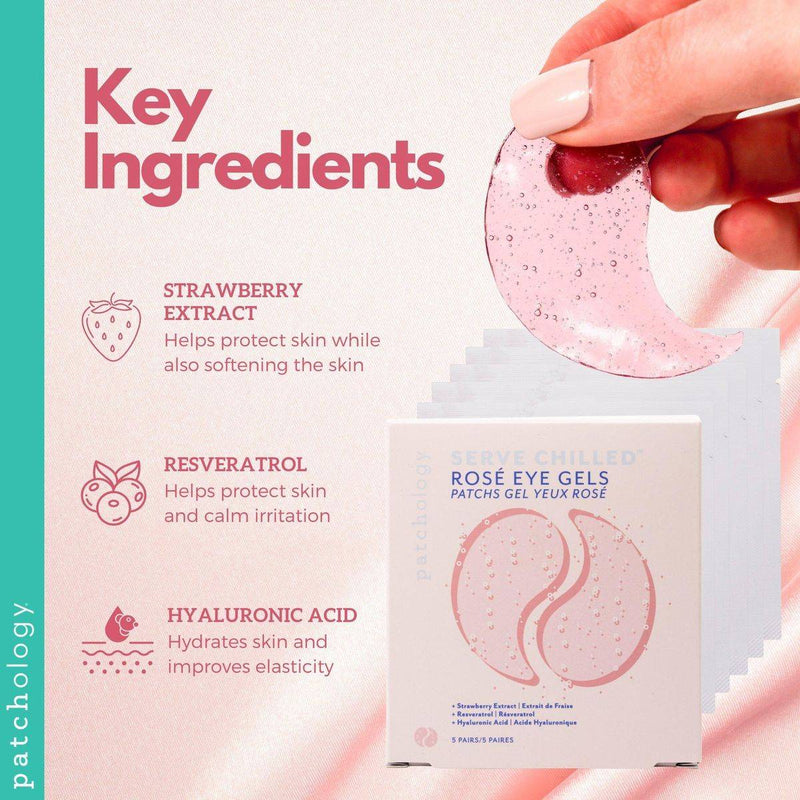Patchology Serve Chilled Rose Eye Gel 1 Pair