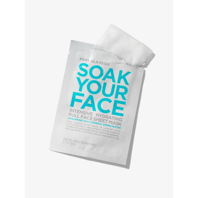 Formula 10.0.6 Soak Your Face Hydrating Sheet Mask 3 Packs
