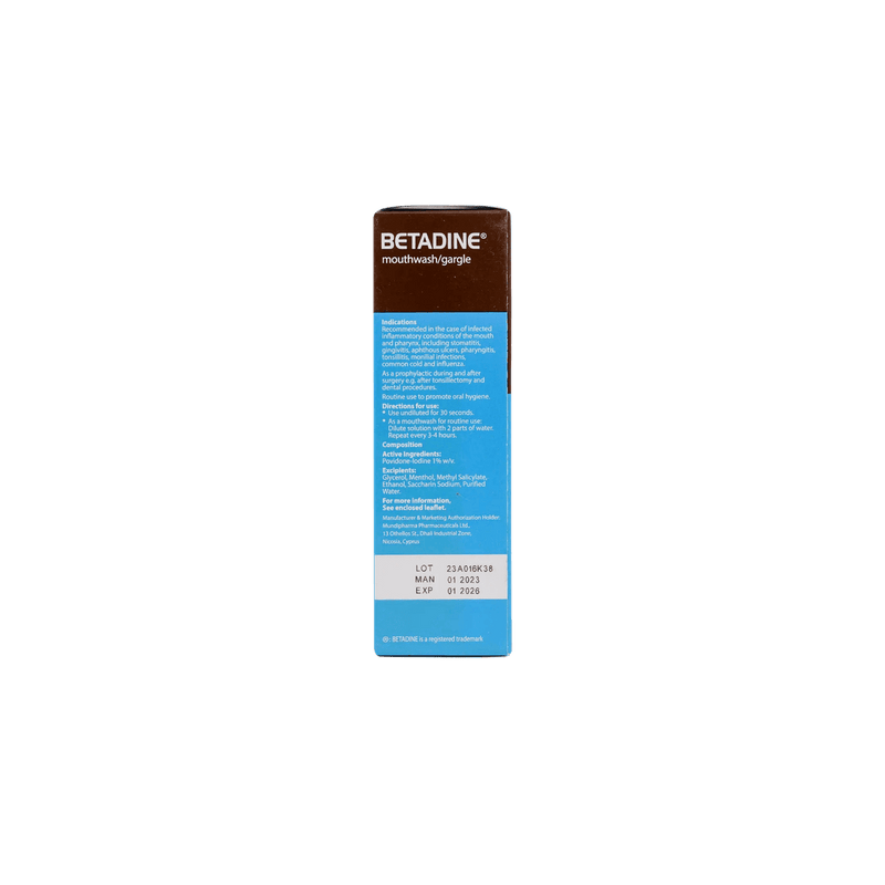 Betadine Gargle & Mouthwash 125ml