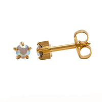 Studex Gold Plated Maxi Tiffany AB Crystal Card