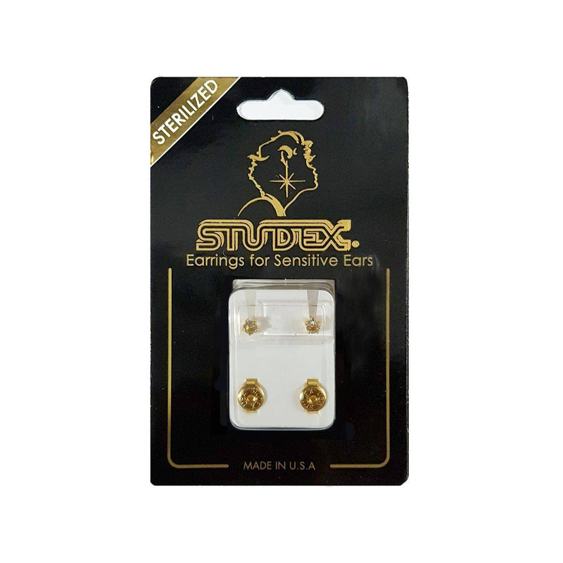 Studex Gold Plated Mini Tiffany April Crystal Card