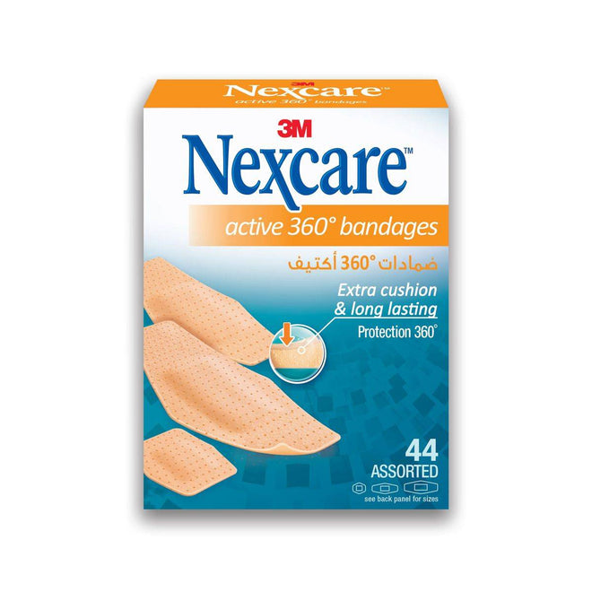 Nexcare Bandages Active 360 Assorted 44 Plasters