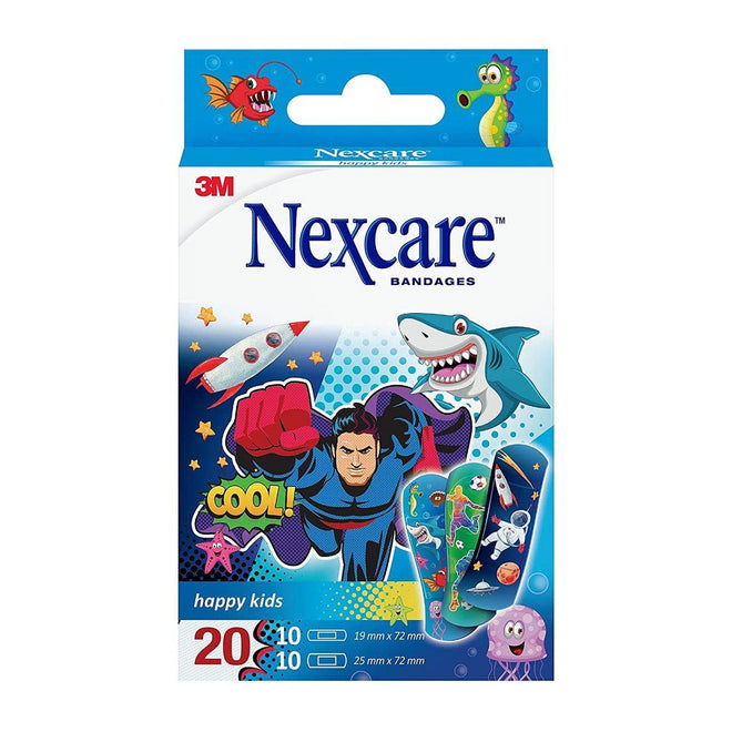 Nexcare Bandages Happy Kids Cool 20 Plasters
