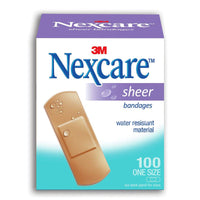 Nexcare Bandages Sheer 72x25mm 100 Plasters
