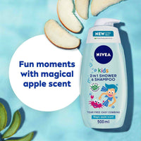 Nivea Kids 3in1 Shower Shampoo Conditioner Boy Magic Apple 500ml