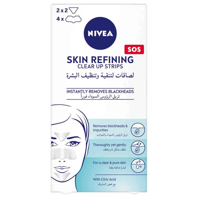 Nivea Face Skin Refining Clear Up Strips 6 Pieces