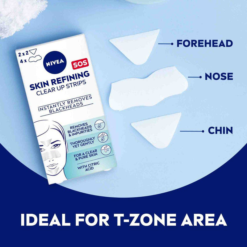 Nivea Face Skin Refining Clear Up Strips 6 Pieces