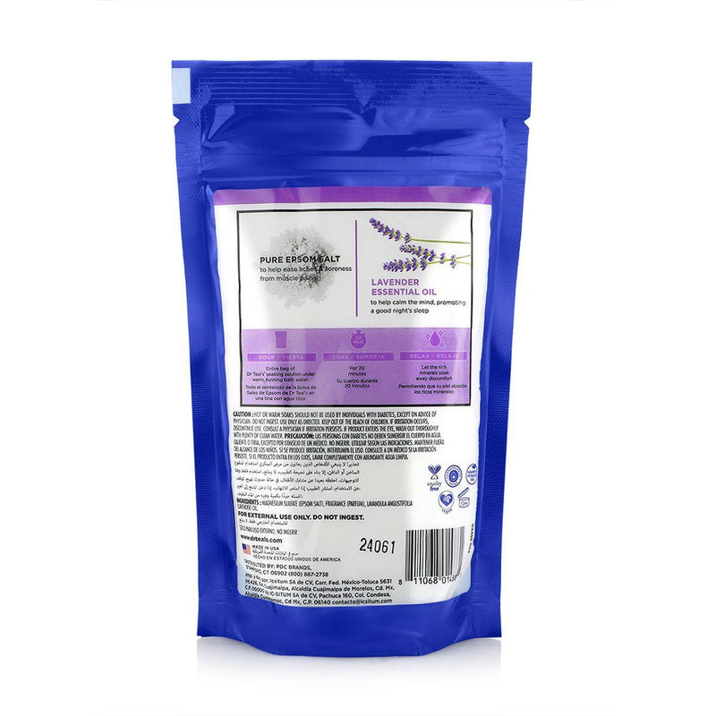 Dr Teals Pure Epsom Salt Soaking Solution Soothe & Sleep 450g