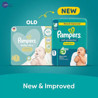 Pampers Diapers Baby Dry Taped Size 1 (2-5kg) 21 Pieces