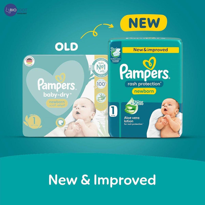 Pampers Diapers Baby Dry Taped Size 1 (2-5kg) 21 Pieces