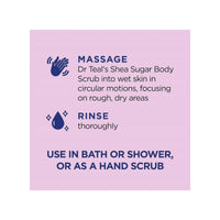 Dr Teals Shea Sugar Scrub Black Elderberry 538g