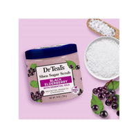 Dr Teals Shea Sugar Scrub Black Elderberry 538g
