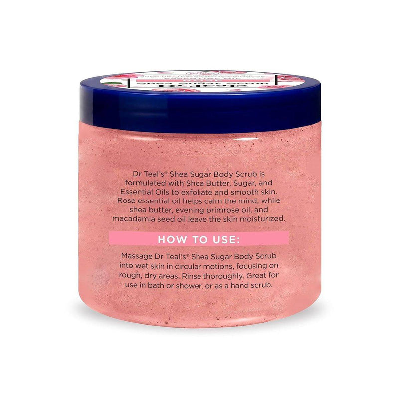 Dr Teals Shea Sugar Scrub Rose 538g