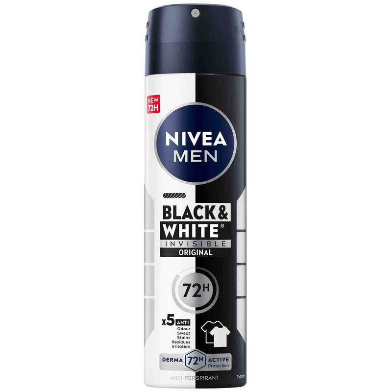 Nivea Men Deodorant Spray Black & White 150ml