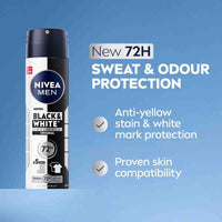 Nivea Men Deodorant Spray Black & White 150ml