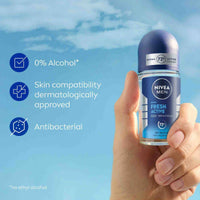 Nivea Men Deodorant Roll On Fresh Active 50ml