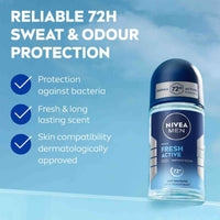 Nivea Men Deodorant Roll On Fresh Active 50ml