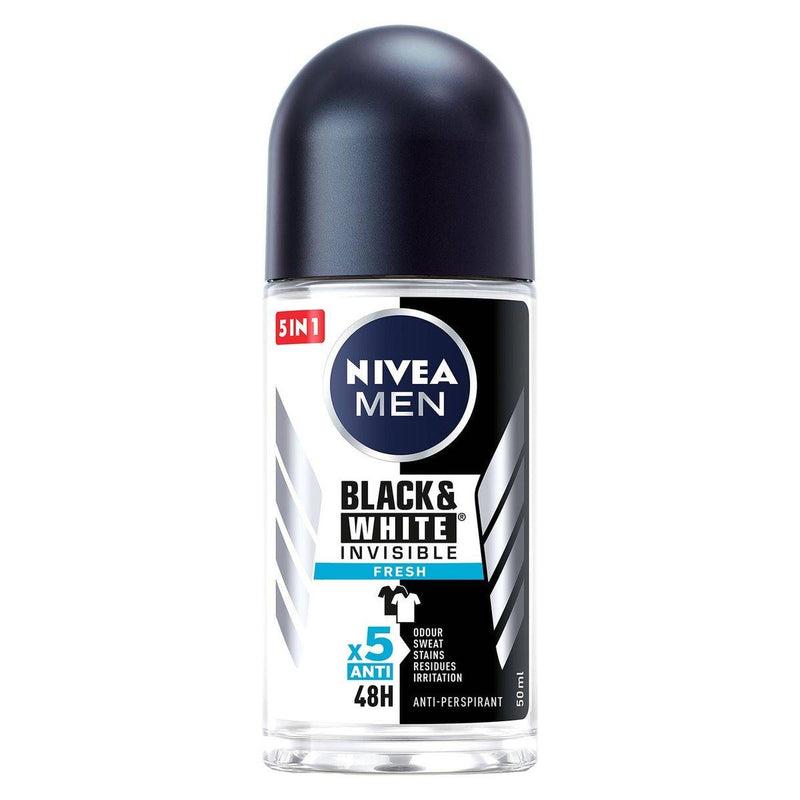 Nivea Men Deodorant Roll On Black & White Fresh 50ml