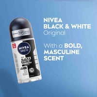 Nivea Men Deodorant Roll On Black & White 50ml