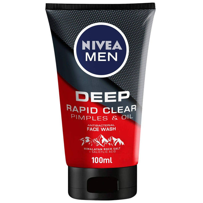 Nivea Men Deep Rapid Clear Face Wash 100ml