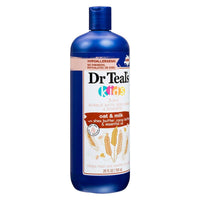Dr Teals Kids 3 In 1 Bubble Bath Body Wash & Shampoo Oat & Milk 591ml
