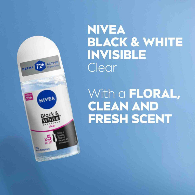 Nivea Women Deodorant Roll On Black & White 50ml