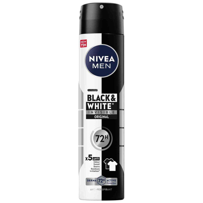 Nivea Men Deodorant Spray Black & White 200ml