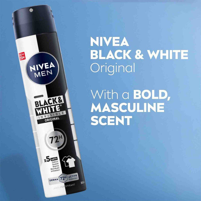 Nivea Men Deodorant Spray Black & White 200ml