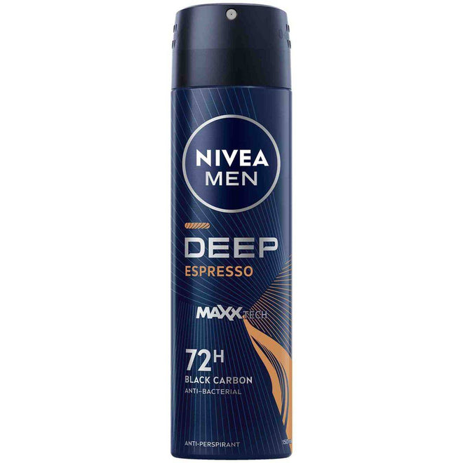 Nivea Men Deodorant Spray Deep Black Carbon Espresso 150ml