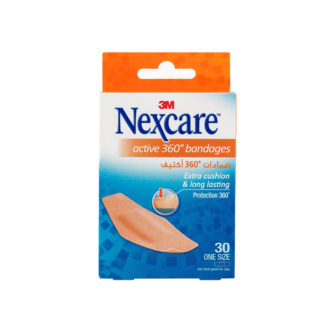 Nexcare Bandages Active 360 28x76mm 30 Plasters
