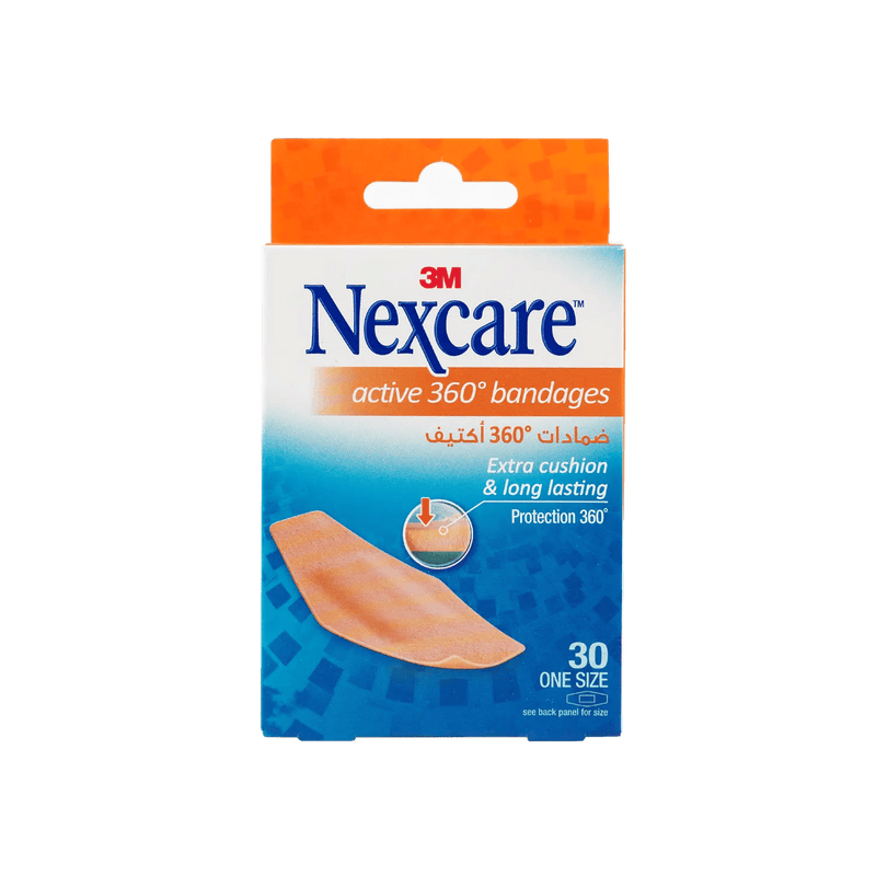 Nexcare Bandages Active 360 28x76mm 30 Plasters