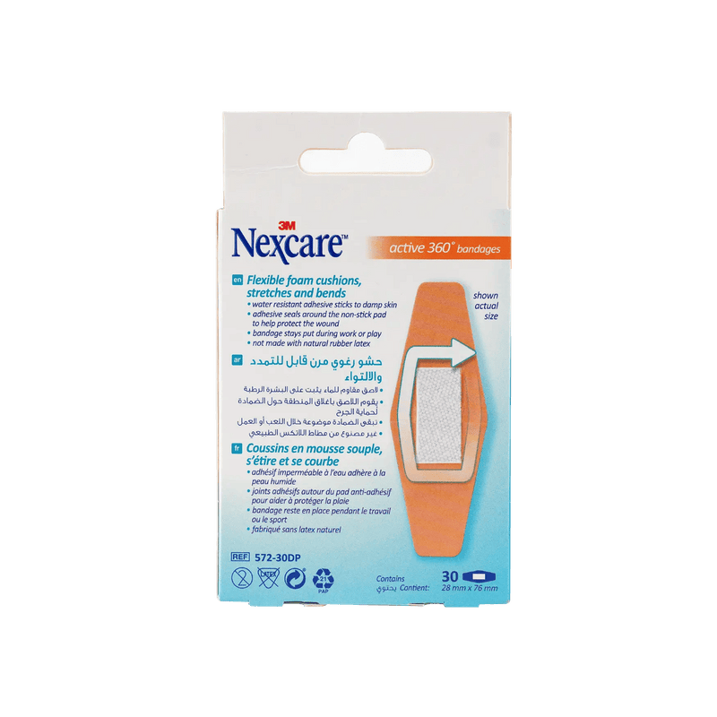 Nexcare Bandages Active 360 28x76mm 30 Plasters