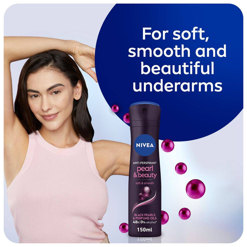 Nivea Women Deodorant Spray Pearl & Beauty Black 150ml