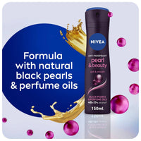 Nivea Women Deodorant Spray Pearl & Beauty Black 150ml