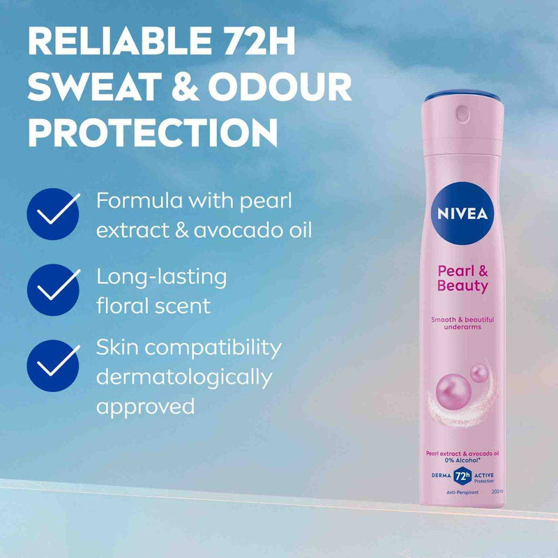 Nivea Women Deodorant Spray Pearl & Beauty 200ml