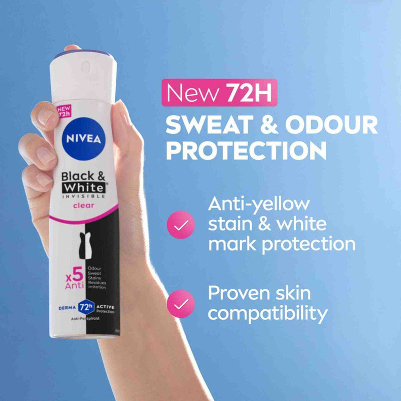 Nivea Women Deodorant Spray Black & White 200ml