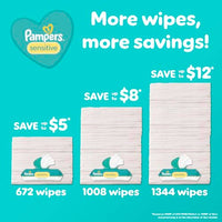 Pampers Baby Wipes Sensitive Protect 168 Pack