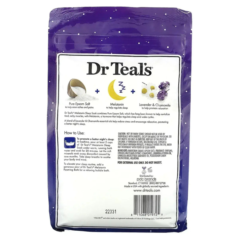 Dr Teals Pure Epsom Salt Sleep Soak 1.36kg