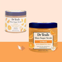 Dr Teals Shea Sugar Scrub Vitamin C & Citrus Essential Oils 538g