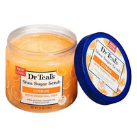 Dr Teals Shea Sugar Scrub Vitamin C & Citrus Essential Oils 538g
