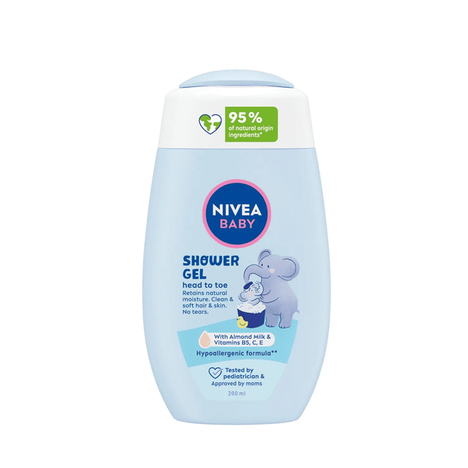 Nivea Baby Shower Gel Head To Toe 200ml