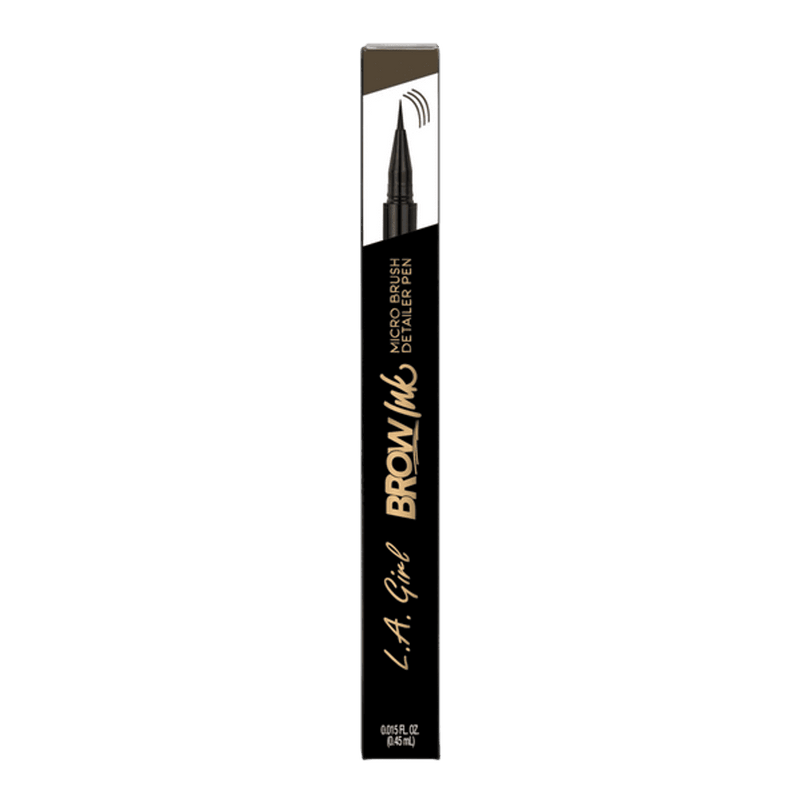 LA Girl Brow Ink Micro Brush Detailer Pen Soft Brown