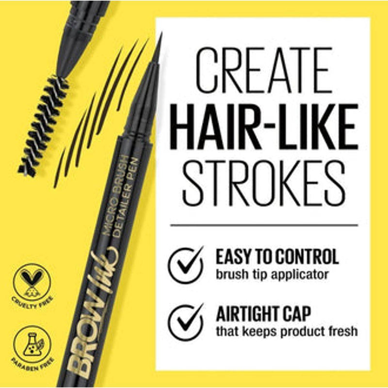 LA Girl Brow Ink Micro Brush Detailer Pen Soft Brown