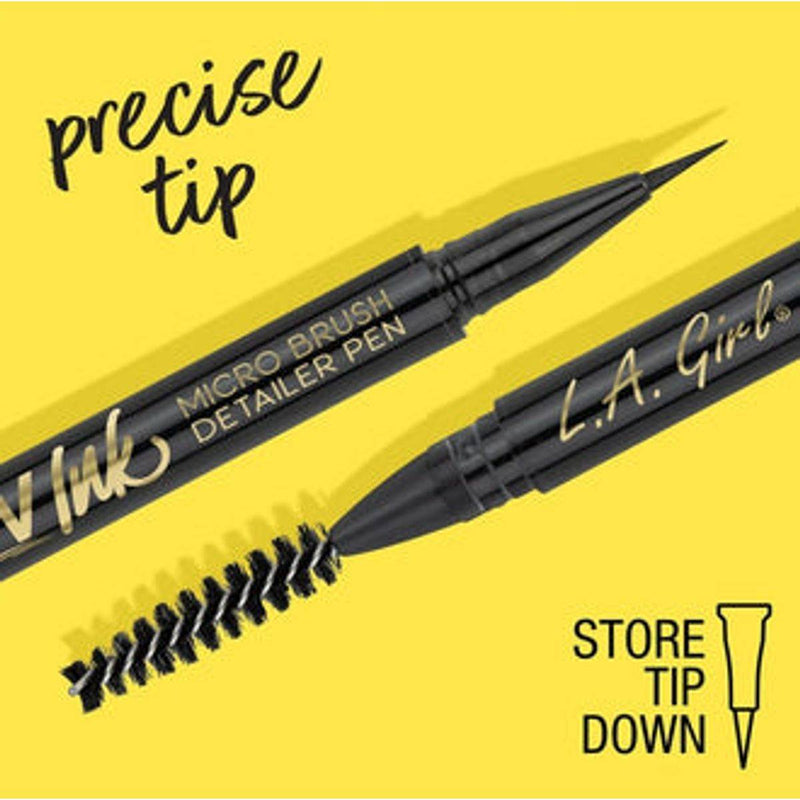 LA Girl Brow Ink Micro Brush Detailer Pen Soft Brown