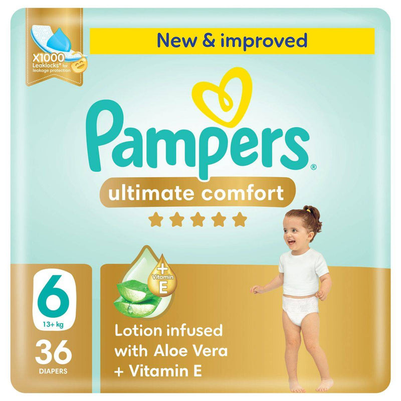 Pampers Diapers Premium Care Taped Size 6 (13+kg) 36 Pieces