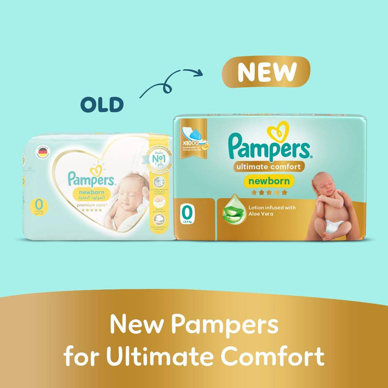 Pampers Diapers Ultimate Comfort Size 0 (<2.5kg) 30 Pieces