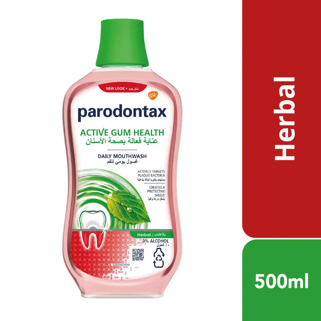 Parodontax Mouthwash Active Gum Health Herbal 500ml