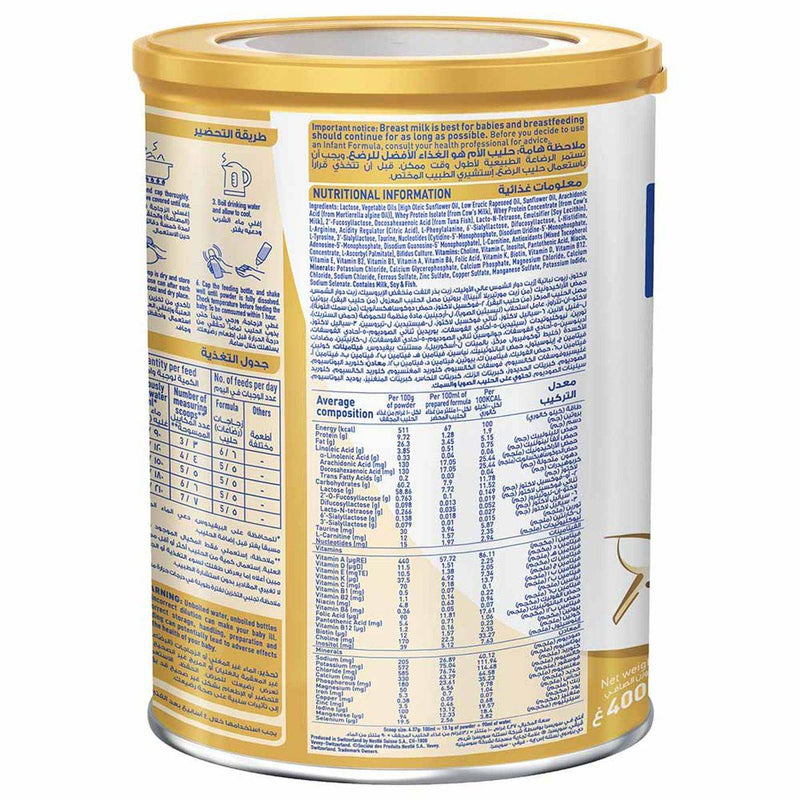 NAN Supreme PRO Infant Formula Stage 1 (0-6 Months) 400g