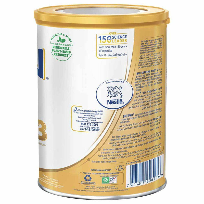 NAN Supreme PRO Growing Up Formula Stage 3 (1-3 Years) 800g